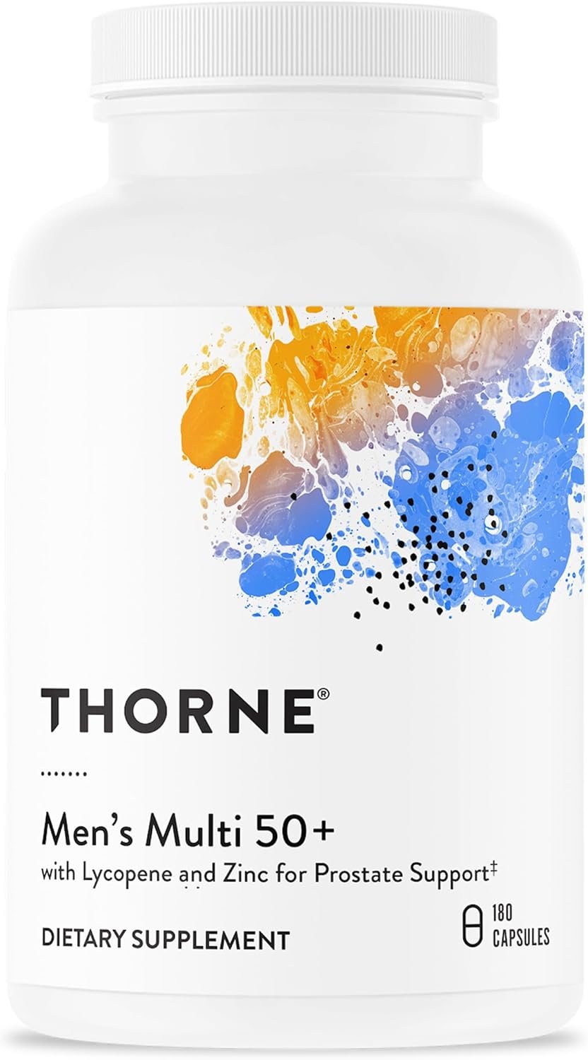 Thorne Men's Multi 50+ supplement bottle