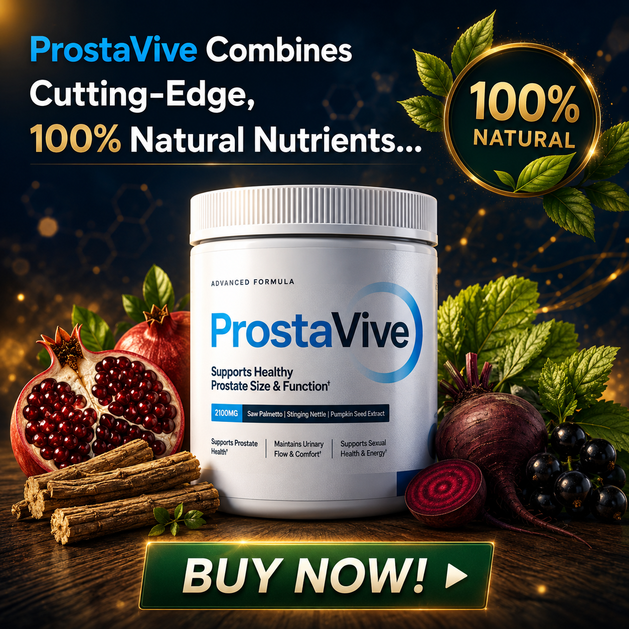 ProstaVive all-natural prostate support supplement for men over 50