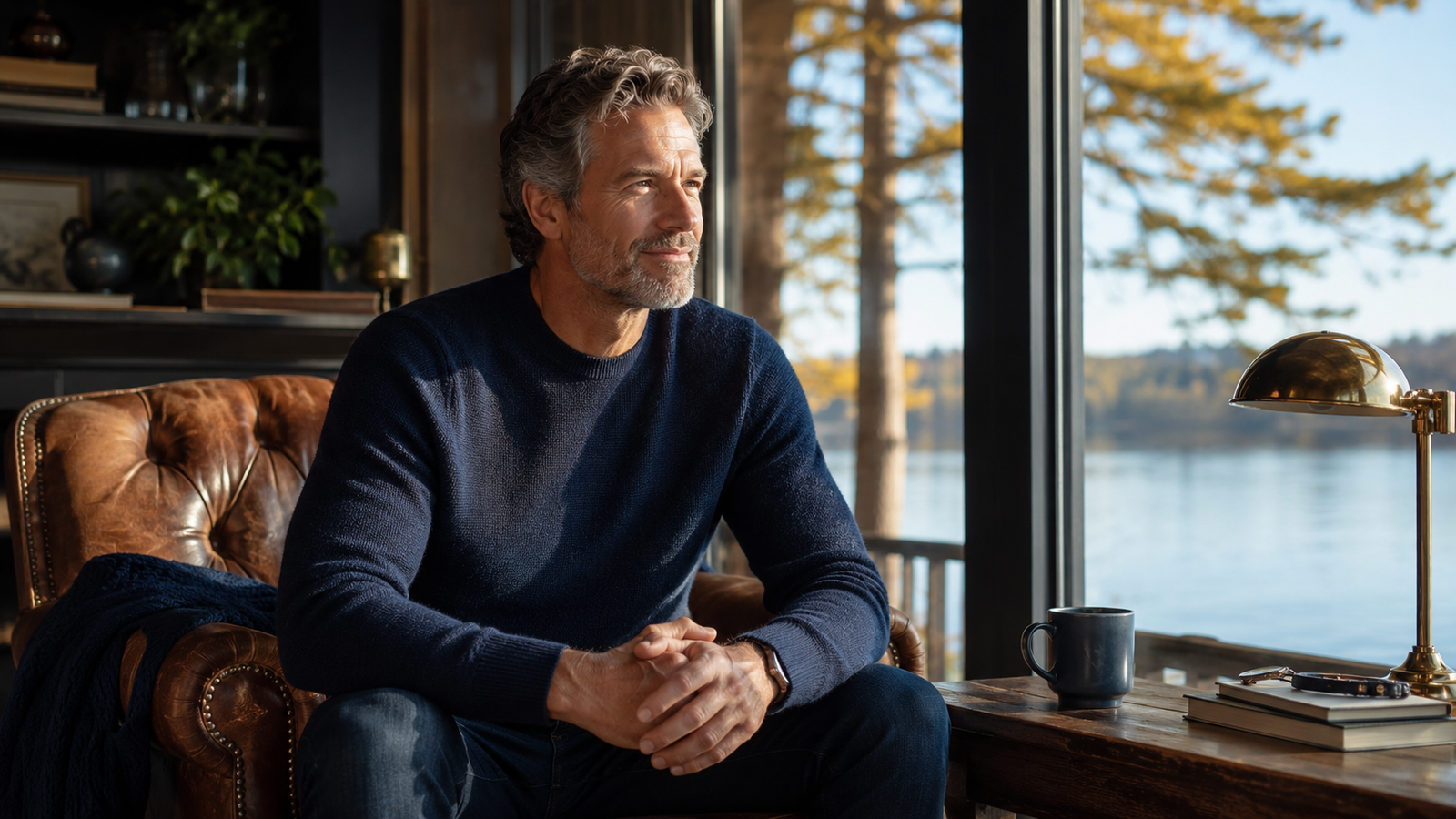 Confident healthy man in his 50s representing male performance and vitality