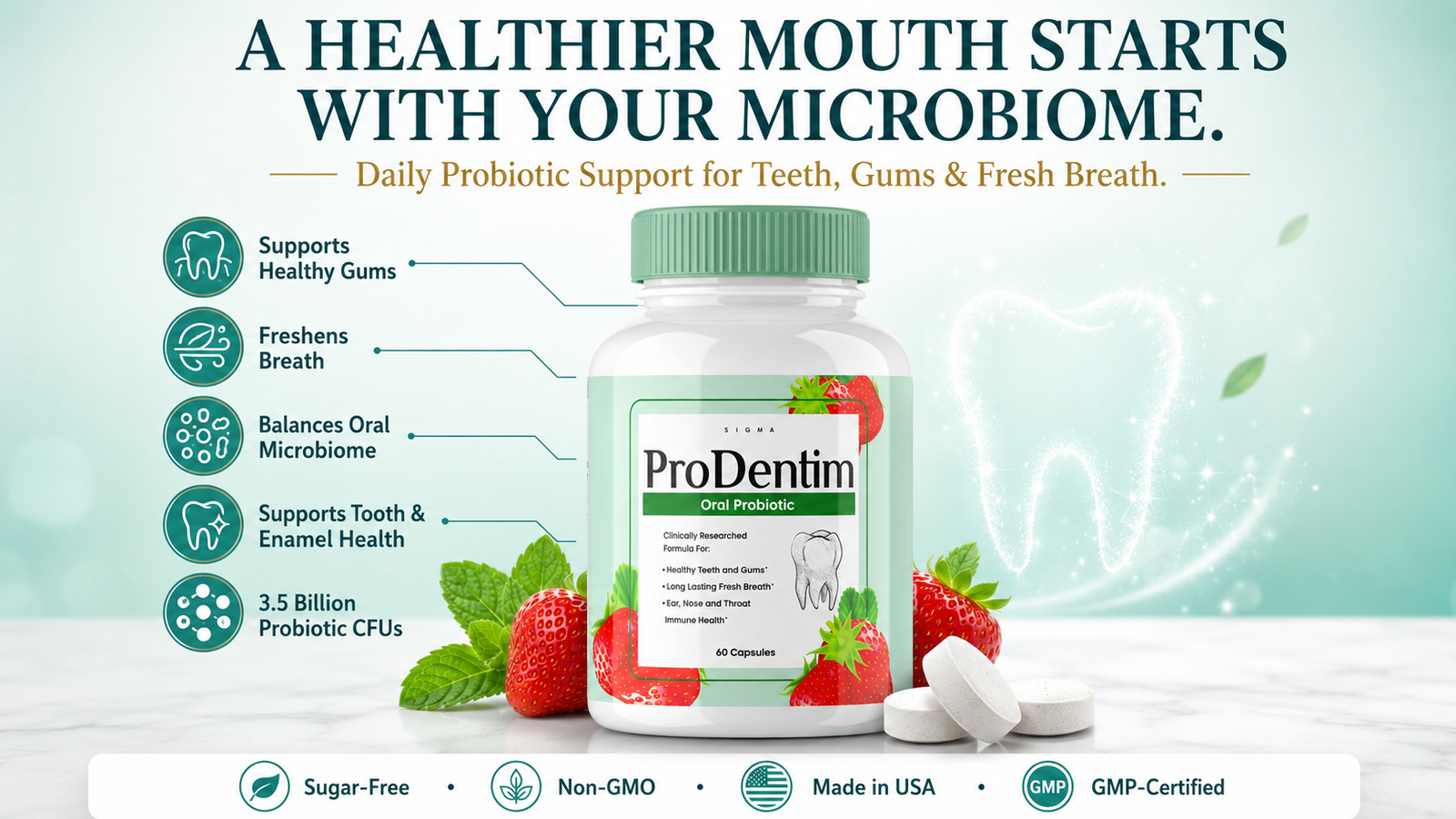 ProDentim key benefits — oral probiotic pros and cons overview