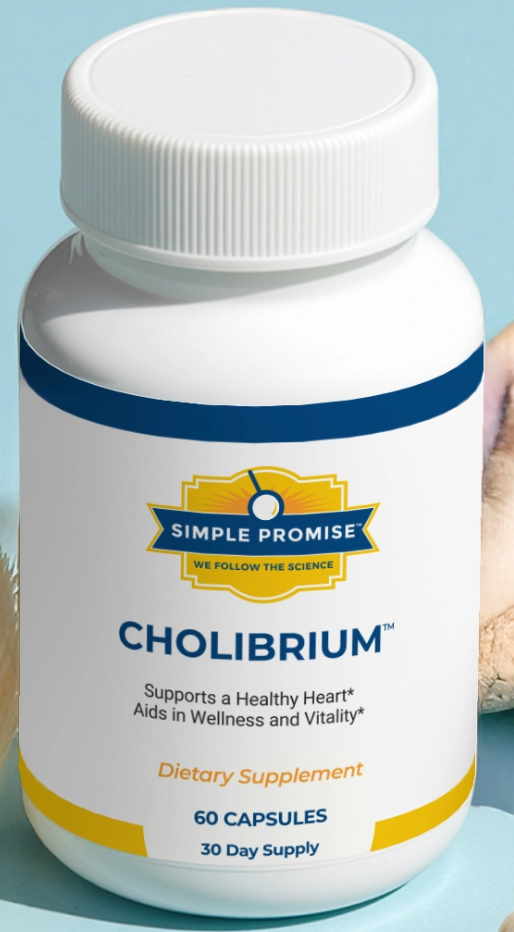 Cholibrium mushroom supplement bottle for cholesterol and heart health