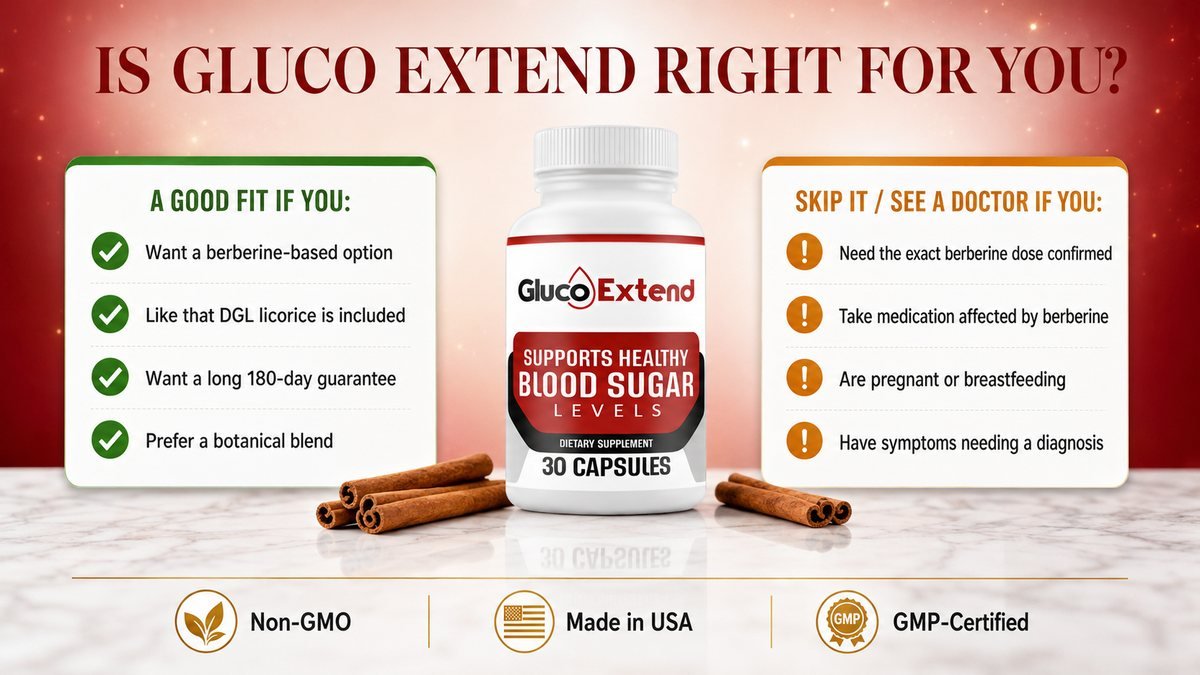 Who Gluco Extend is for and who should skip it