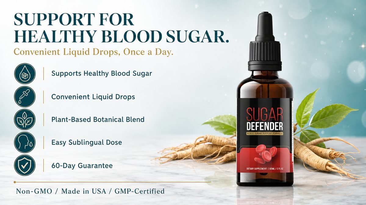 Sugar Defender liquid drops key benefits — pros and cons overview